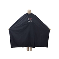 100% Water Resistant Polyester Pongee Woven Hair Cutting Cape