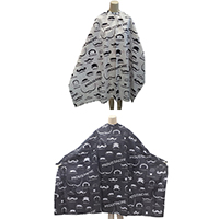 100% Water Resistant Polyester Pongee Woven Barber Cape