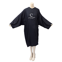100% Water Repellent Trilobal Crinkle Nylon with Hairdressing Gown, with Sleeves