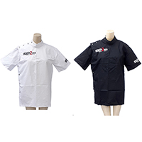 Mens 65% Polyester 35% Cotton Woven Barber Jacket
